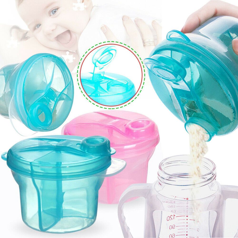 Baby Food Stuff - ภาชนะบรรจุนมผงเด็ก3ปริมาณหม้อเก็บขนม