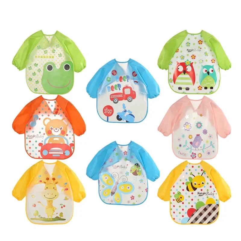 Baby Food Product - กันน้ํา EVA แขนยาวผ้ากันเปื้อนเด็กผ้ากันเปื้อนเด็กแขนยาว Feeding SMOCK เด็กกิน