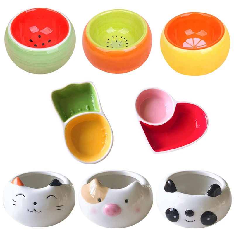 Baby Food Gerber - หนูแฮมสเตอร์เซรามิค Feeder ชามอาหารจานสัตว์ขนาดเล็กอาหารชามสําหรับ Gerbil Chinchilla Rat