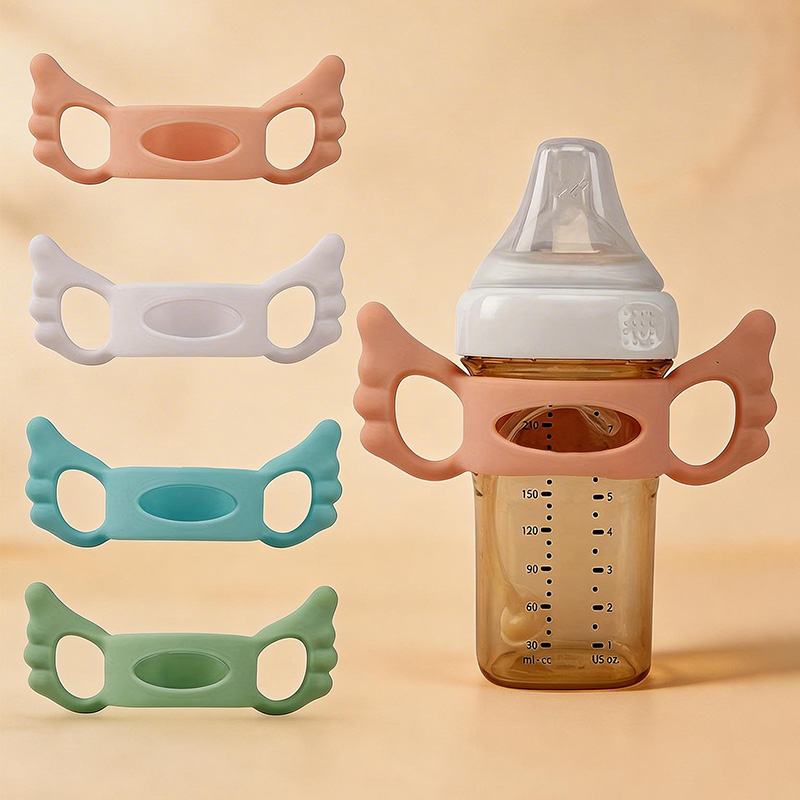 ปลอกหุ้มด้ามจับซิลิโคน 2 ชิ้น  - Baby Food Stuff บทวิจารณ์และราคา
