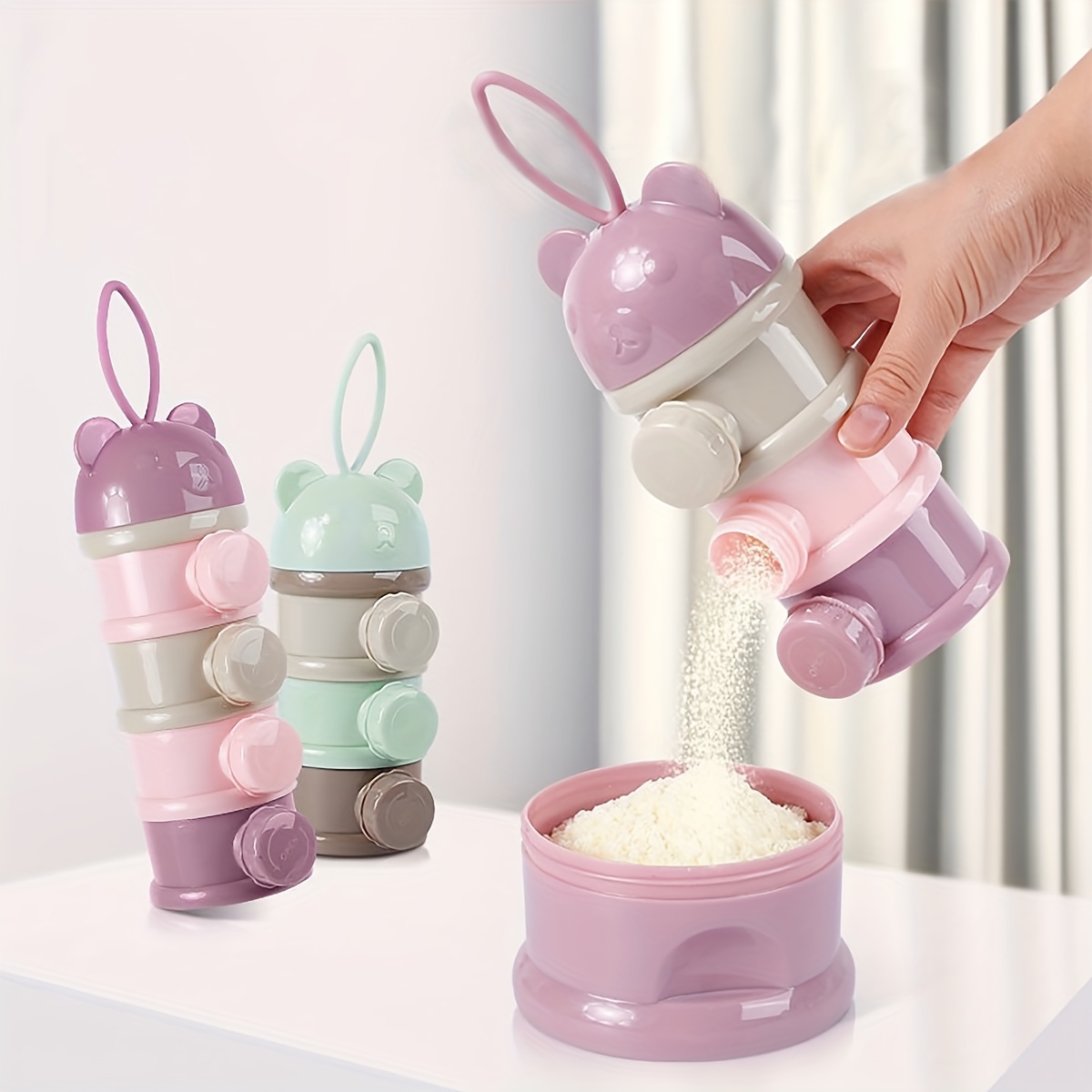 ภาชนะใส่นมผงเด็กความจุขนาดใหญ่ - Baby Food Stuff บทวิจารณ์และราคา