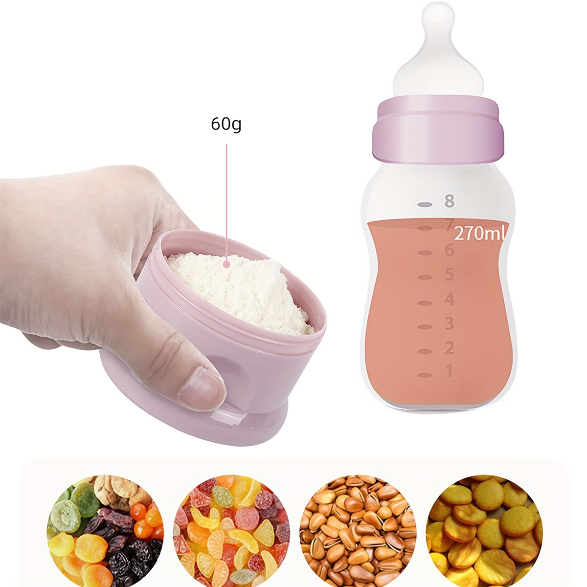 ภาชนะใส่นมผงเด็กความจุขนาดใหญ่ - Baby Food Stuff บทวิจารณ์และราคา