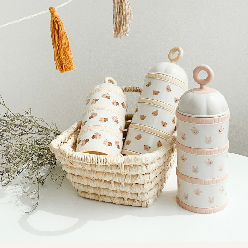 หมีน่ารักกล่องนมผงอุปกรณ์เสริม - Baby Food Stuff บทวิจารณ์และราคา