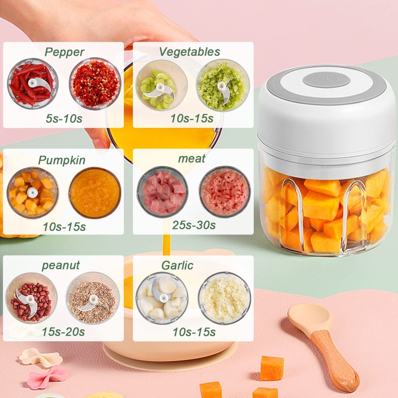 เครื่องบดกระเทียมไฟฟ้า 250 มล. - Baby Food With Meat บทวิจารณ์และราคา