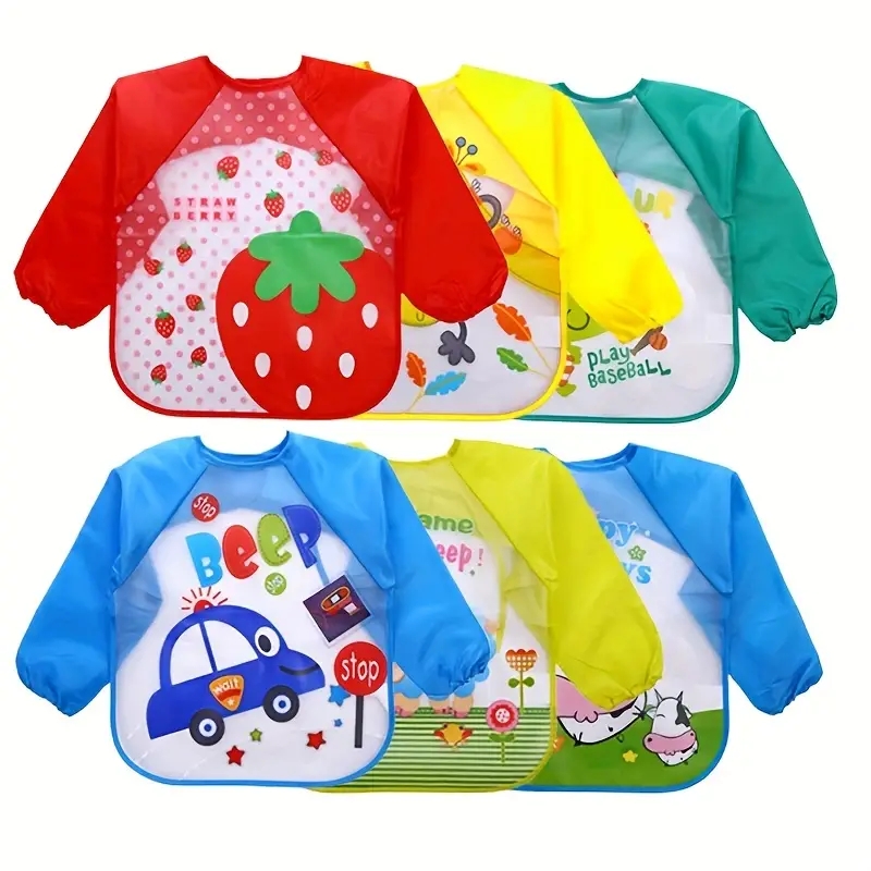 กันน้ํา EVA แขนยาวผ้ากันเปื้อน - Baby Food Product บทวิจารณ์และราคา