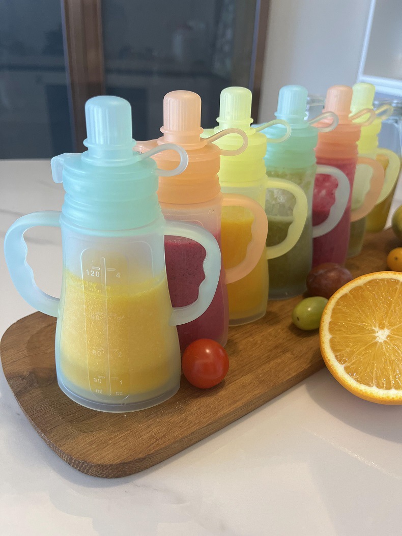 ถุงเก็บน้ำนมซิลิโคนแบบใช้ซ้ำได - Baby Food Stuff บทวิจารณ์และราคา