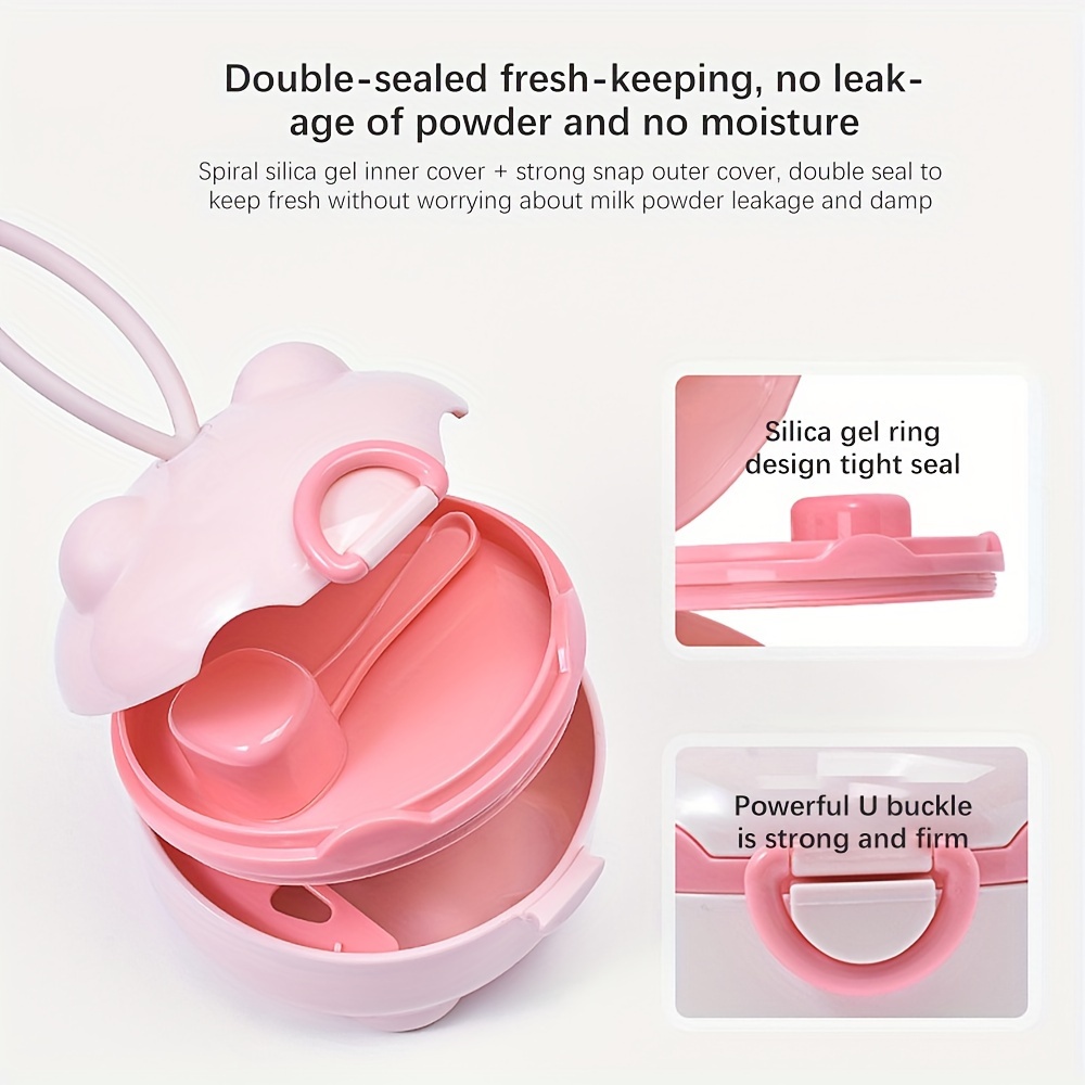 กล่องนมผงสี่ชั้นแบบพกพา 1 ชิ้น - Baby Food Stuff บทวิจารณ์และราคา