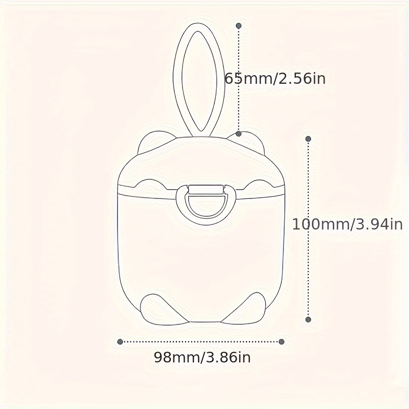 กล่องนมผงสี่ชั้นแบบพกพา 1 ชิ้น - Baby Food Stuff บทวิจารณ์และราคา
