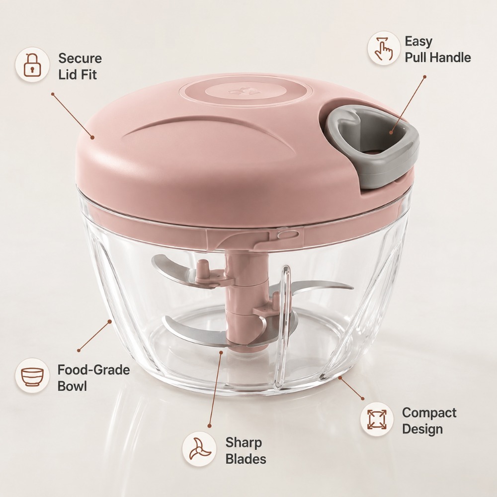 เครื่องบดกระเทียมแบบดึงเชือกด้ - Baby Food With Meat บทวิจารณ์และราคา