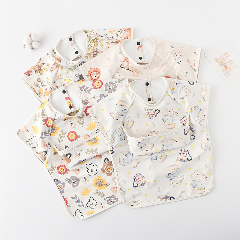 ทารกแรกเกิด Bibs เสื้อกันน้ําไ - Baby Food Product บทวิจารณ์และราคา